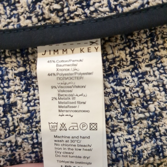 Jimmy Key Women's Blue/White Shorts, Size M , NWT - Picture 8 of 8